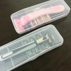 Cutie universală de ras pentru bărbați de călătorie Suport container pentru mașină de bărbierit Cutie pentru aparate de ras Cuti