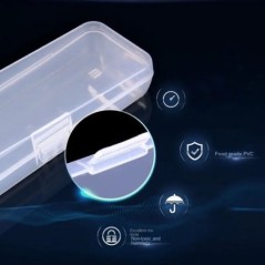 Cutie de depozitare pentru bărbierit, elegantă și durabilă, pentru aparatele de ras pentru bărbați, ușor de transportat și păstr