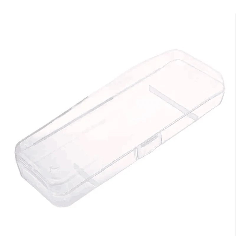 Cutie de depozitare pentru bărbierit pentru bărbați Suport pentru lame de ras din plastic transparent Cutie de ras portabil de c Cutie de depozitare pentru bărbierit pentru bărbați Suport pentru lame de ras din plastic transparent Cutie de ras portabil de c
