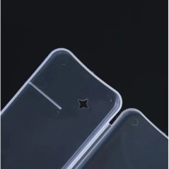 Cutie de depozitare pentru bărbierit pentru bărbați Suport pentru lame de ras din plastic transparent Cutie de ras portabil de c