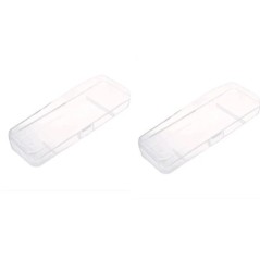 Cutie de depozitare pentru bărbierit pentru bărbați Suport pentru lame de ras din plastic transparent Cutie de ras portabil de c