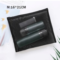 Geantă cosmetică din plasă pentru femei, pentru depozitare de călătorie, organizator de geanți de machiaj, husă portabilă, mică,