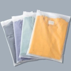 10 bucăți sac de călătorie cu fermoar înghețat geantă de depozitare din PE cu fermoar din plastic, geantă translucidă EVA, cu fe