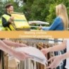 10 bucăți sac de călătorie cu fermoar înghețat geantă de depozitare din PE cu fermoar din plastic, geantă translucidă EVA, cu fe