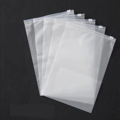 Îmbrăcat transparent haine cu fermoar lenjerie de corp șosete sac de depozitare din plastic PE pungi de buzunar auto-etanșe