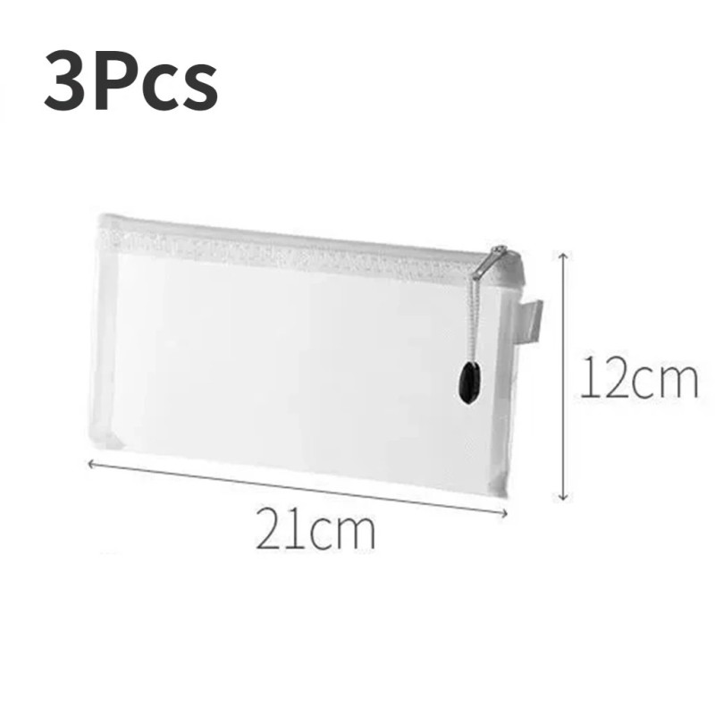 3 buc. A4/A5/A6 husă cu fermoar din plasă, geantă pentru documente, foldere de fișiere cu fermoar, impermeabile, rechizite de bi 3 buc. A4/A5/A6 husă cu fermoar din plasă, geantă pentru documente, foldere de fișiere cu fermoar, impermeabile, rechizite de bi