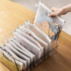 3 buc. A4/A5/A6 husă cu fermoar din plasă, geantă pentru documente, foldere de fișiere cu fermoar, impermeabile, rechizite de bi