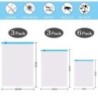 12 bucăți saci de depozitare pentru îmbrăcăminte cu compresie, cu rulare manuală în vid, pungă transparentă de ambalare a îmbrăc