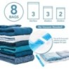 Genți de compresie de călătorie roll-up pentru haine Bagaje Genți economisitoare de spațiu pentru împachetarea valizelor