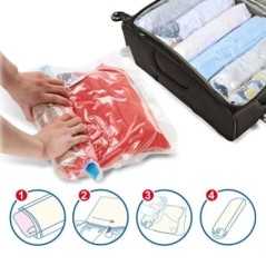 Genți de compresie de călătorie roll-up pentru haine Bagaje Genți economisitoare de spațiu pentru împachetarea valizelor
