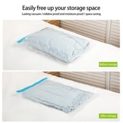 6 bucăți saci de compresie de călătorie roll-up pentru haine Bagaje Economisitor de spațiu Valize 35X50Cm Sac de vid convenabil