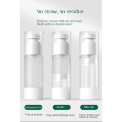 15ml 30ml 50ml Flacon cu pompă pentru cremă cosmetică fără aer Dispenser de călătorie Container de machiaj pentru loțiune cu gel