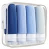 Accesorii pentru sticle de călătorie din silicon. Recipiente portabile, fără BPA, care se stoarce, cu o geantă de toaletă transp