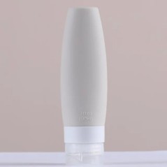 60/90 ml Sticlă de călătorie din silicon portabilă Recipient de lichid Ambalaj gol reîncărcat Puncte de loțiune Recipient pentru