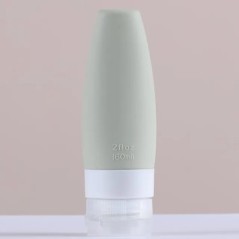 60/90 ml Sticlă de călătorie din silicon portabilă Recipient de lichid Ambalaj gol reîncărcat Puncte de loțiune Recipient pentru