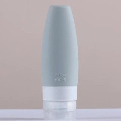 60/90 ml Sticlă de călătorie din silicon portabilă Recipient de lichid Ambalaj gol reîncărcat Puncte de loțiune Recipient pentru