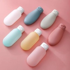 3 bucăți/set sticle reîncărcabile 60 ml 100 ml recipient moale pentru loțiune din silicon Tub de stoarcere sticla goală sticla p