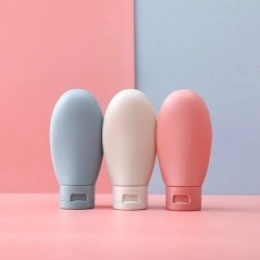 3 bucăți/set sticle reîncărcabile 60 ml 100 ml recipient moale pentru loțiune din silicon Tub de stoarcere sticla goală sticla p