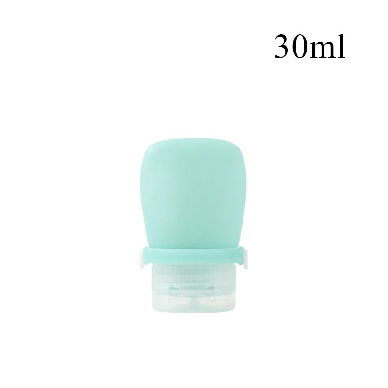 Sticlă portabilă de călătorie din silicon pentru depozitare cosmetice Sticlă reîncărcabilă de loțiune Recipient de șampon rezist