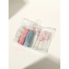 Set de sticle de parfum Spray reîncărcat Loțiune șampon Tub de duș Îmbuteliere Rezervor cosmetice de călătorie pentru lichide In