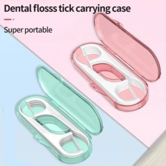 Pachet de 10 cutii de ață dentară Pachet portabil de călătorie Linie de scobitori superfină de unică folosință Cutie de depozita