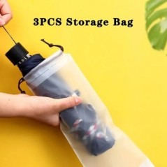 3 bucăți/set geantă de depozitare pentru umbrelă, convenabilă, rezistentă la apă, cu cordon de tragere, pachet creativ pentru de