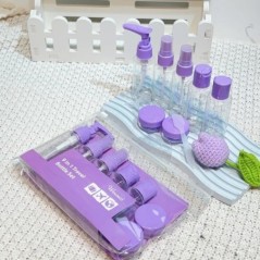 Set de sticle de călătorie reîncărcabile 9 buc. Spray pentru dozare loțiune gel de duș esență șampon cosmetice container gol dep