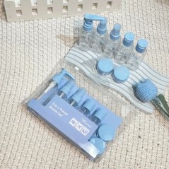 Set de sticle de călătorie reîncărcabile 9 buc. Spray pentru dozare loțiune gel de duș esență șampon cosmetice container gol dep