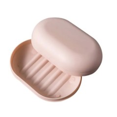 Cutie de săpun de duș de baie din plastic, cu capace, portabilă de călătorie, tavă mică pentru săpun, farfurie, suport pentru de