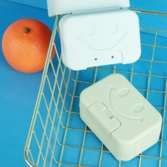 Cutie de săpun pentru față Cutie portabilă de călătorie pentru săpun, impermeabilă, convenabil, toaletă, baie, tavă drăguță de d