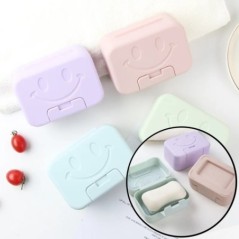 Cutie de săpun pentru față Cutie portabilă de călătorie pentru săpun, impermeabilă, convenabil, toaletă, baie, tavă drăguță de d