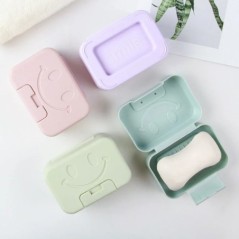 Cutie de săpun pentru față Cutie portabilă de călătorie pentru săpun, impermeabilă, convenabil, toaletă, baie, tavă drăguță de d