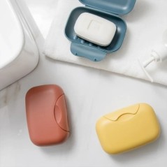 Cutie portabilă pentru săpun de călătorie, în patru culori, impermeabilă, rezistentă la scurgeri, elegantă, compactă, ușor de tr