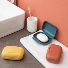 Cutie portabilă pentru săpun de călătorie, în patru culori, impermeabilă, rezistentă la scurgeri, elegantă, compactă, ușor de tr