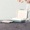 Vasă de săpun de baie cu capac Cutia de săpun din plastic pentru acasă menține săpunul uscat.