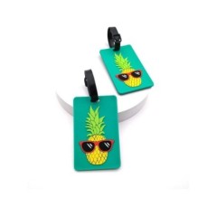 Etichete pentru bagaje, accesorii de călătorie, etichete de valiză din silicon, stil de modă, suport portabil pentru etichetă de
