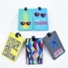 Etichete pentru bagaje, accesorii de călătorie, etichete de valiză din silicon, stil de modă, suport portabil pentru etichetă de