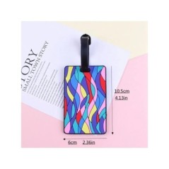 Etichete pentru bagaje, accesorii de călătorie, etichete de valiză din silicon, stil de modă, suport portabil pentru etichetă de