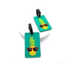 Etichete pentru bagaje, accesorii de călătorie, etichete de valiză din silicon, stil de modă, suport portabil pentru etichetă de