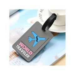 Etichete pentru bagaje, accesorii de călătorie, etichete de valiză din silicon, stil de modă, suport portabil pentru etichetă de