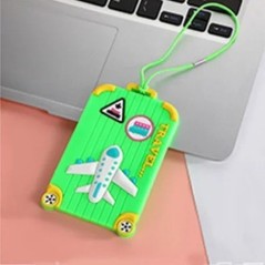 Noi etichete PVC pentru bagaje Accesorii de călătorie Etichete pentru valiză din silicon Stil modă Suport portabil pentru etiche