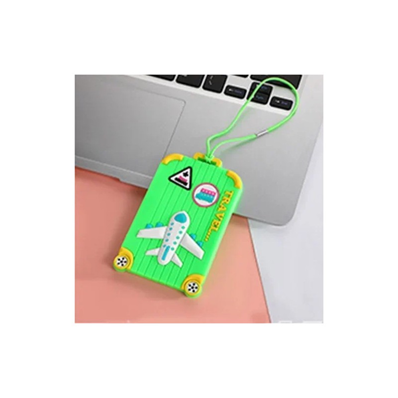 Noi etichete PVC pentru bagaje Accesorii de călătorie Etichete pentru valiză din silicon Stil modă Suport portabil pentru etiche