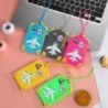 Noi etichete PVC pentru bagaje Accesorii de călătorie Etichete pentru valiză din silicon Stil modă Suport portabil pentru etiche