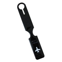 Etichetă de bagaje creativă din piele PU Etichetă portabilă pentru bagaje cu gel de siliciu Suport de identificare pentru valiză