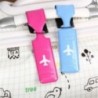 Etichetă de bagaje creativă din piele PU Etichetă portabilă pentru bagaje cu gel de siliciu Suport de identificare pentru valiză