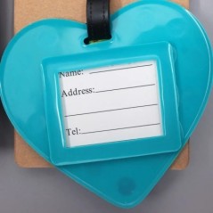 Cel mai nou drăguț 26 de litere pentru bagaje etichetă pentru accesorii de călătorie cu gel de siliciu pentru valiză Adresă de i