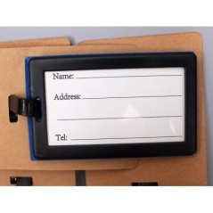 Cel mai nou drăguț 26 de litere pentru bagaje etichetă pentru accesorii de călătorie cu gel de siliciu pentru valiză Adresă de i