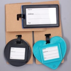 Cel mai nou drăguț 26 de litere pentru bagaje etichetă pentru accesorii de călătorie cu gel de siliciu pentru valiză Adresă de i