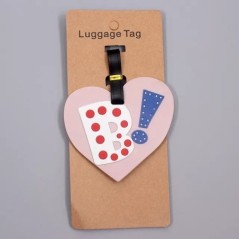 Cel mai nou drăguț 26 de litere pentru bagaje etichetă pentru accesorii de călătorie cu gel de siliciu pentru valiză Adresă de i