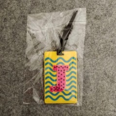 Cel mai nou drăguț 26 de litere pentru bagaje etichetă pentru accesorii de călătorie cu gel de siliciu pentru valiză Adresă de i